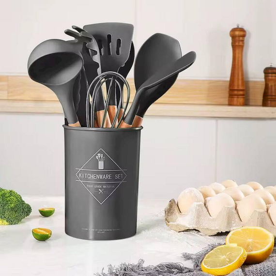 Набор кухонных принадлежностей 12шт Kitchen Set Gray