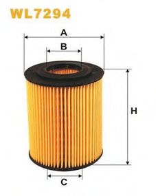 Фільтр масляний двигуна HONDA CIVIC WL7294OE6484 (вир-во WIX-FILTERS) WIX FILTERS WL7294 на OPEL ASTRA H Van (L70)