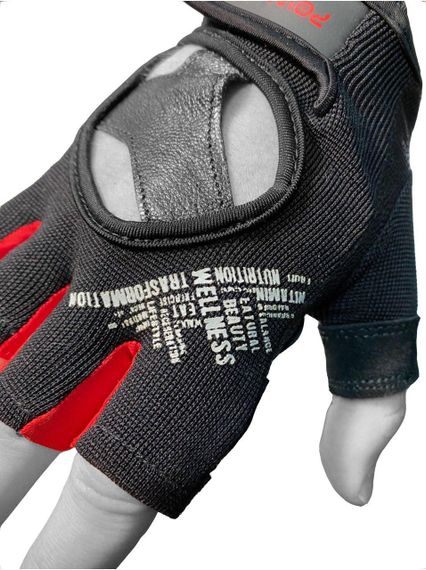Рукавички для фітнесу PowerPlay 2222 Чорні M | Зображення 2