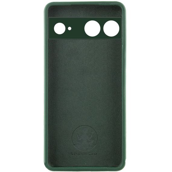 Чехол Silicone Cover Lakshmi Full Camera (AAA) для Google Pixel 7a Зеленый / Cyprus Green | Зображення 1