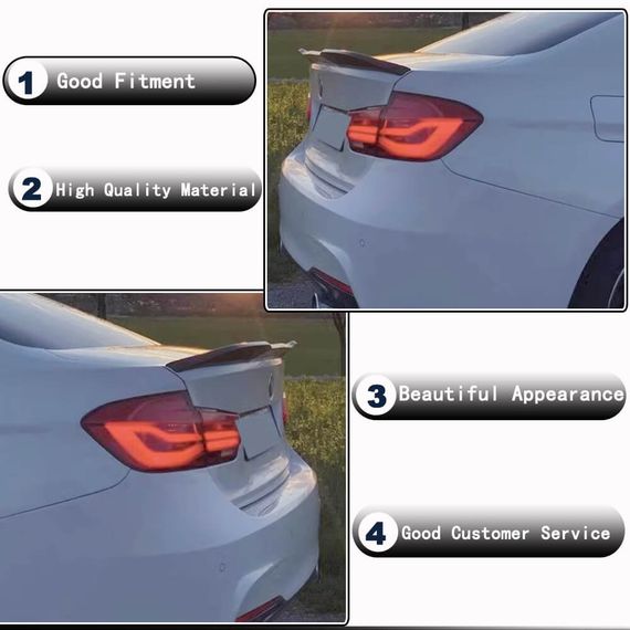 Спойлер PSM-Style V2 (для F30/F80, Карбон) для BMW 3 серія F-30/31/34 2012-2019 рр | Зображення 2