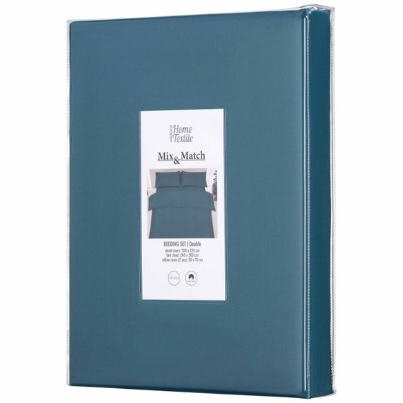 Набір постільної білизни 2,0 сп Ardesto Mix & Match, підковдра 200х220см, 100% бавовна, сатин, океан (ART2022SB) | Зображення 5