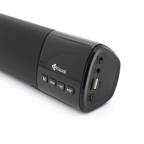 Колонка Kisonli LED-800B Bluetooth 5.0, 2х5W, 1200mAh, USB/TF/BT/FM/AUX/LCD | Зображення 2