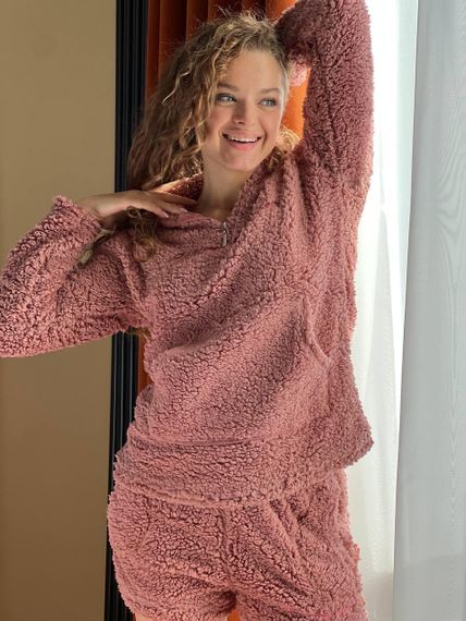 Женская пижама тедди Коричневая XL (2447/2) | Зображення 5