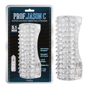 Мастурбатор з вібрацією 5,1 Prof.Jason З Super Sucker Vibrating Stroker