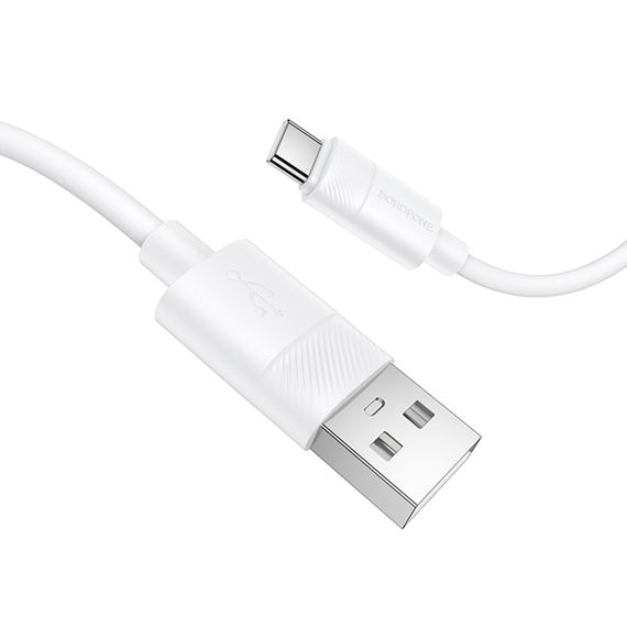 Дата кабель Borofone BX123 Leya USB to Type-C 36W (1m) White | Зображення 2