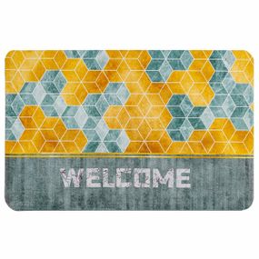 Вологопоглинальний килимок куби "Welcome" 38*58CM*3MM (D) SW-00001561
