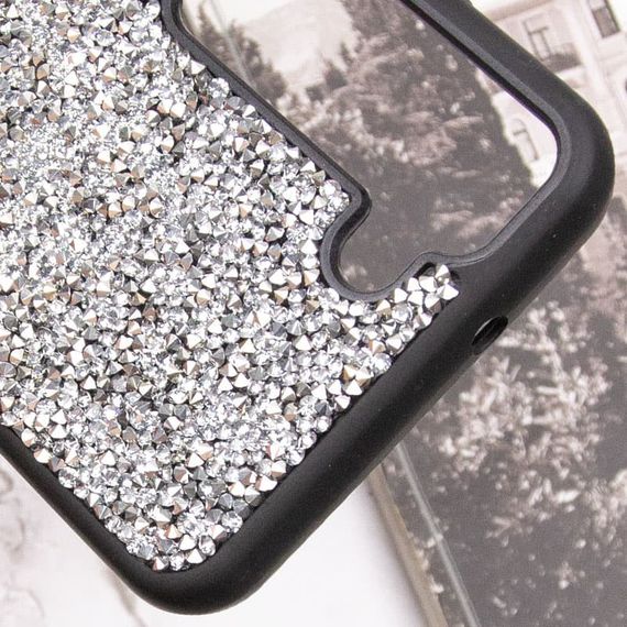 TPU чехол Bling World Rock Diamond для Samsung Galaxy S23+ Серебряный | Зображення 4
