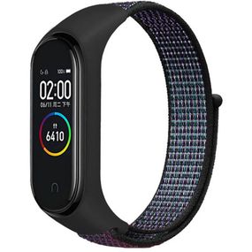 Ремешок Nylon New для Xiaomi Mi Band 3/4/5/6/7 Dark Purple