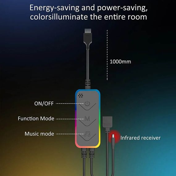Підлогова кутова LED-лампа RGB Magic 1 Bluetooth USB with app | Зображення 4