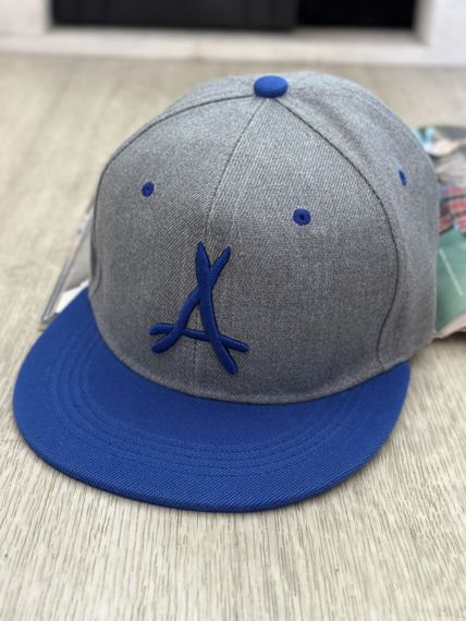 Кепка снепбек (Snapback) Atlanta Braves Сірий з синім 56-61р (9102)