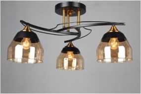 Классическая люстра LK-730S/3 E27 BK+GB