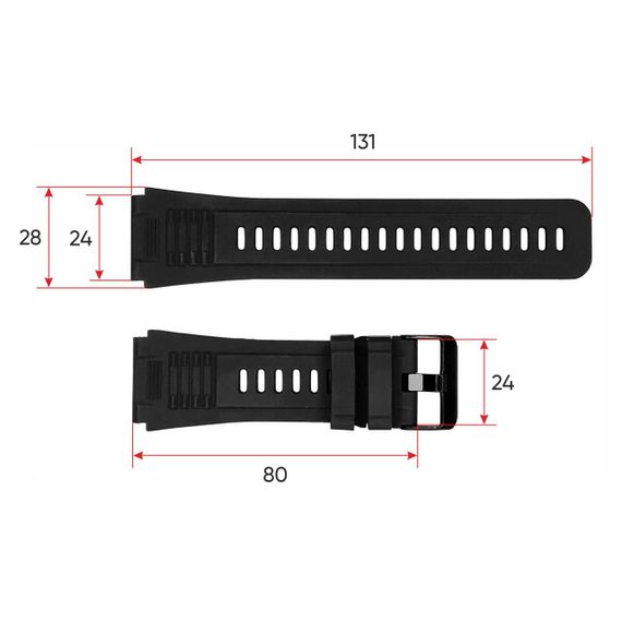 Ремінець для смарт годинника Modfit Expedition Compass Black | Зображення 2