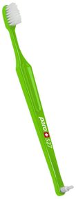 Дитяча зубна щітка paro® children toothbrush S27 м'яка, з монопучковою насадкою в поліетиленовій упаковці, салатова