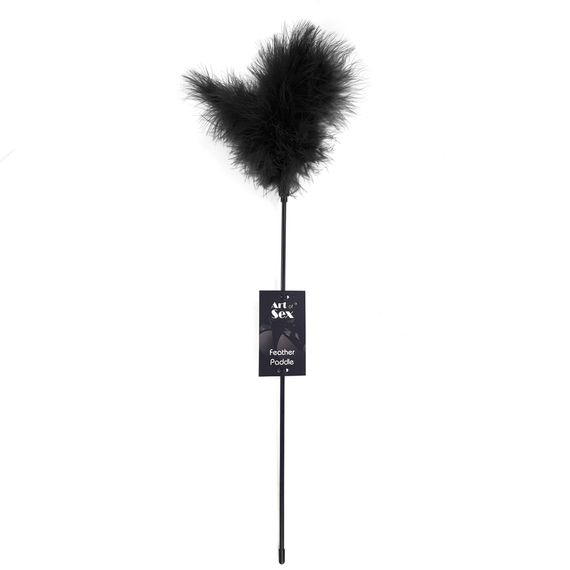 Лоскітка перо молодого індика Art of Sex - Feather Paddle, Чорний | Зображення 2