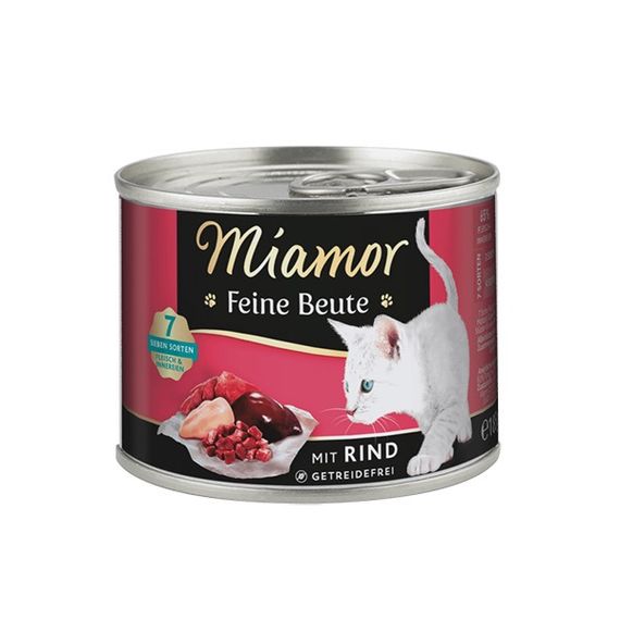 Вологий корм для котів з яловичиною Miamor Feine Beute Mit Rind, 185 гр