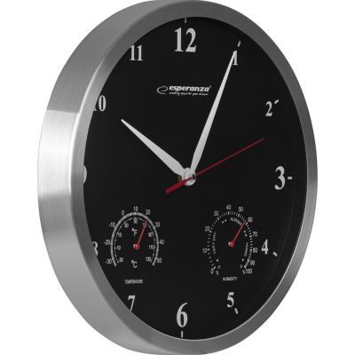 Настінний годинник Esperanza Wall Clock Washington 30 см Black (EHC008K) | Зображення 1