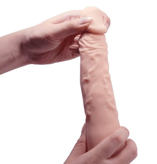 Фалоімітатор на присосці Baile Beautiful JASON 9,4" Flesh Sex Aura | Зображення 8