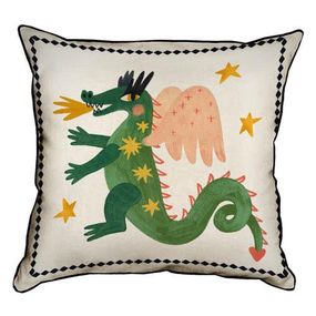 Подушка с мешковины Леди Дракон 45x45 см (45PHB_23NG004)