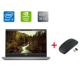Мобільна робоча станція Б-клас Dell Precision 7560 / 15.6" (1920x1080) IPS / Intel Core i5-11500H (6 (12) ядер по 2.4 - 4.6 GHz) / 16 GB DDR4 / 512 GB SSD / nVidia Quadro T1200, 4 GB GDDR6, 128-bit / WebCam / Windows 11 б/в + Подарунок Миша / USB