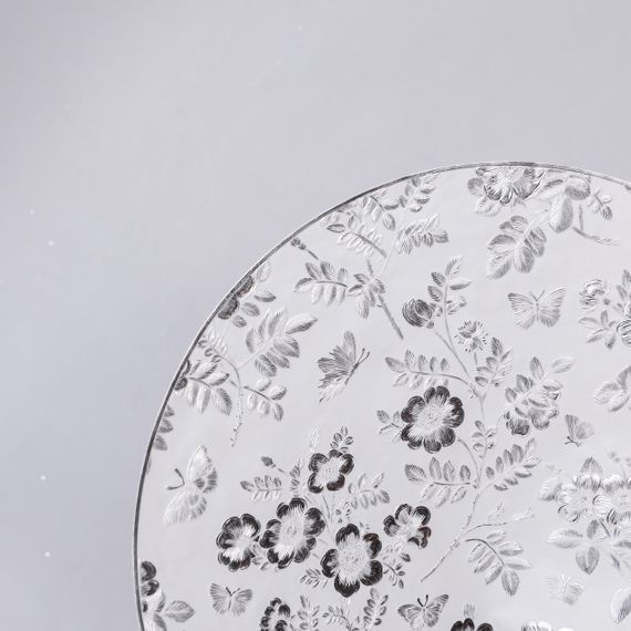 Килимок для сервірування столу Flowers 38 см, срібло HP-36327-12G | Зображення 1