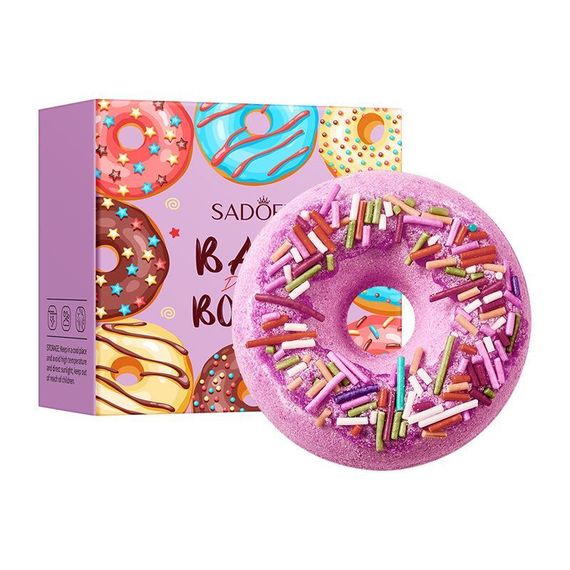 Бомбочка для ванни у формі пончика Doughnuts Sadoer, 100г | Зображення 2