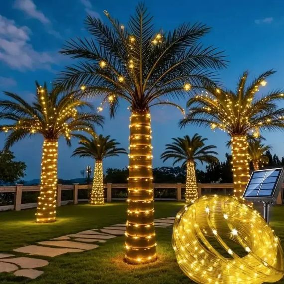 Світлодіодна гірлянда "Трубка" 10 м 100 LED, білий теплий