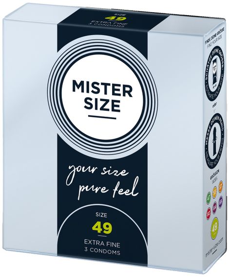 Презервативы Mister Size 49 mm (3шт) Sex Aura