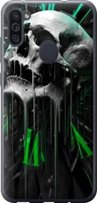 Чехол на Samsung Galaxy M11 M115F Череп-часы "4100u-1905-17620"