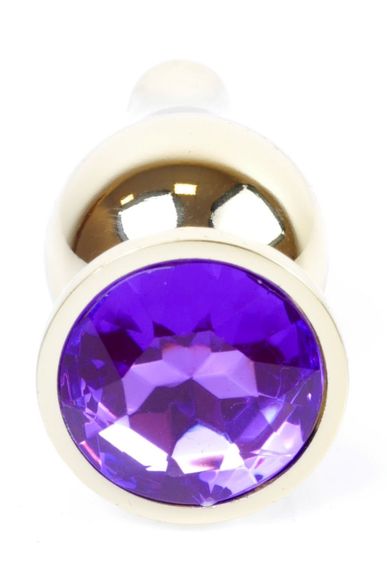 Анальний затор Boss Series - Jewellery Gold BUTT PLUG Purple, BS6400070 Sex Aura | Зображення 1