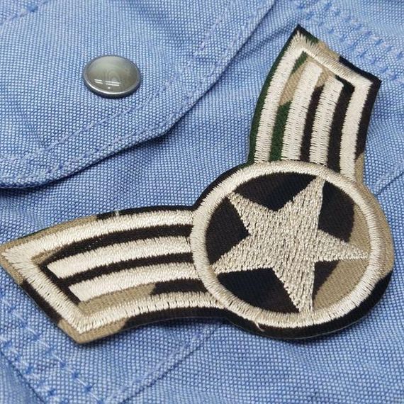 Термоаплікація, нашивка на одяг 3.5х8см "U.S.Army" | Зображення 1