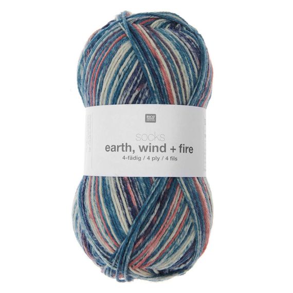 Rico Design Socks Earth + Wind + Fire, 03 - Aqua | Зображення 1