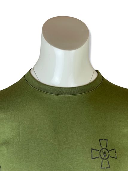 Футболка олива (однотонна) розмір 44 | Зображення 1