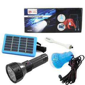 Ліхтар YW-038-3W, 1 лампа 3W, гнучка Led лампа, Li-Ion акумулятор, сонячна батарея, Box