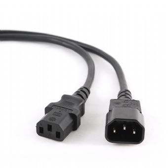 Кабель силовий Cablexpert  С13-С14, PC-189-VDE, довжина 1.8 м, сертифікований VDE, 3*0.75 мм. кв | Зображення 1