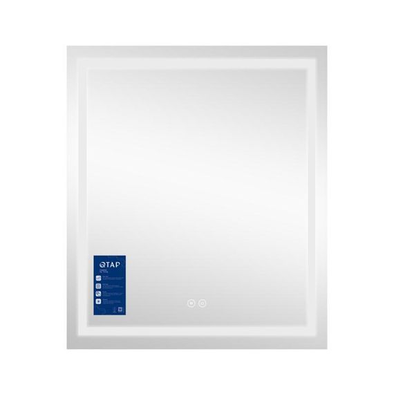 Дзеркало Qtap Mideya (MI1) 700х800 з LED-підсвічуванням Touch, з антизапотіванням, димером QT2078DCF7080W | Зображення 3