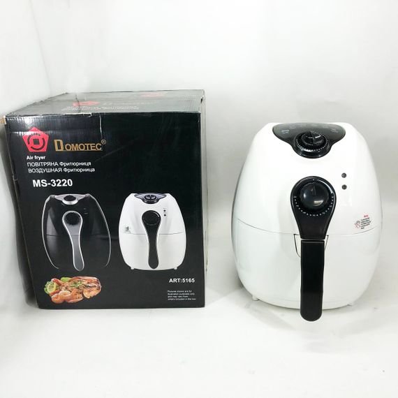 Аерогриль на пару Domotec MS-3220 1300Вт 4.5л, Фритюрниця без олії професійна, Фритюрниця професійна WY-64 | Зображення 6
