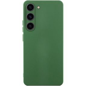 Чохол TPU GETMAN Liquid Silk Full Camera для Samsung Galaxy S23 Зелений / Dark green