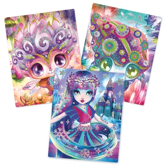 Набір для творчості Зоряні блискітки та фольга Nebulous Stars 11027, 3 шаблони для декорування | Зображення 3