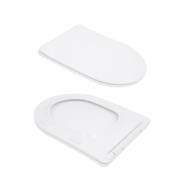 Унітаз підлоговий Qtap Evia Ultra Quiet 630×350×795 мм із сидінням Soft-close, White QTEVI27W49258 | Зображення 7