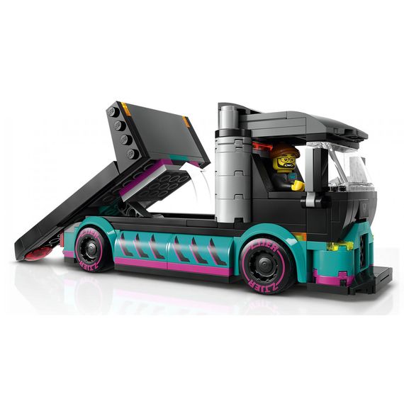 Конструктор LEGO City Автомобіль для перегонів й автовоз 328 деталей (60406) | Зображення 5