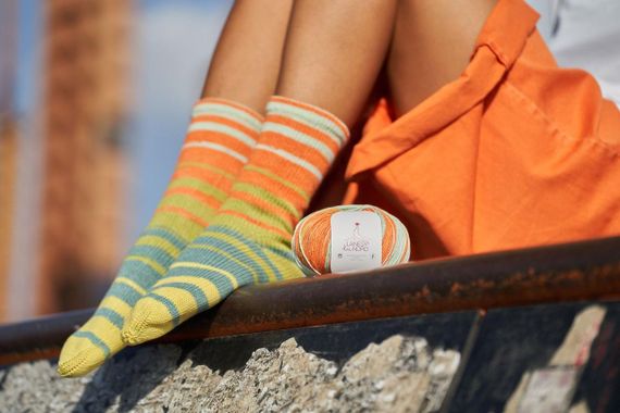 Бавовняна шкарпеткова пряжа Laines du Nord Summer Sock, 107 | Зображення 3