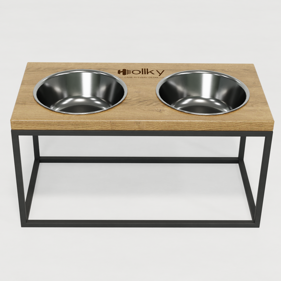 Миски на подставке для средних и больших собак Hollky Base L (2 × 0,95 л) BL-422120- GRNT | Зображення 3