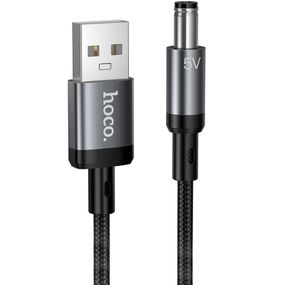 Кабель живлення для роутера/модема Hoco X129 Advantage USB-DC 5V (1m) Black