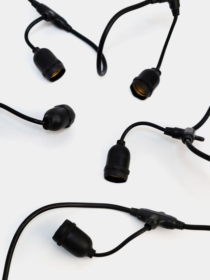 Уличная Ретро гирлянда HD-126S/10L E27 IP44 BK 5m | Зображення 2