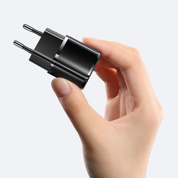 МЗП Usams US-CC124 T36 20W Super Si (1USB-C) Чорний | Зображення 1