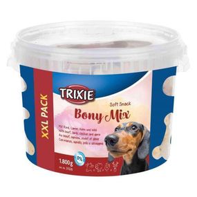 Лакомство Trixie Soft Snack Bony Mix XXL для собак ассорти ведро пластик 1800 г