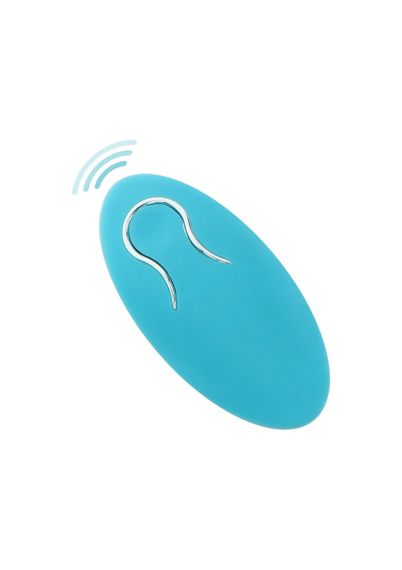 Вибро-эрекционное кольцо с рельефным стимулятором Toy Joy с дистанционным пультом голубое, 8.2 х 3.5 Sex Aura | Зображення 3