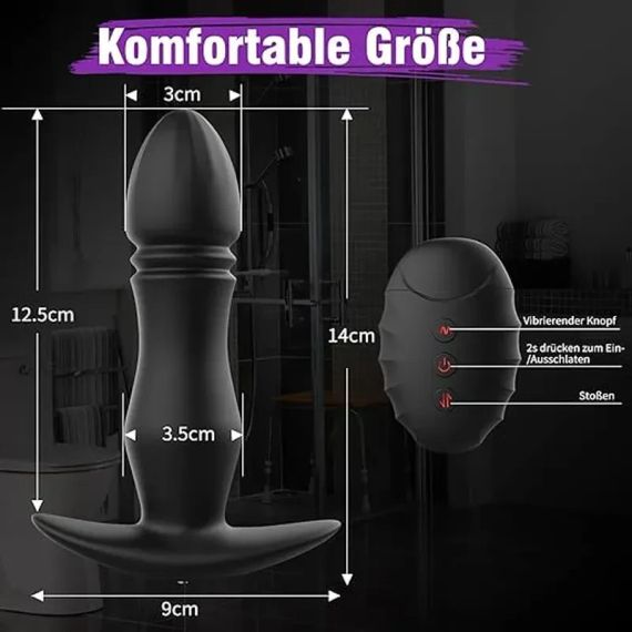 Вибратор с функцией удара, силиконовый вибратор с приложением | Зображення 2