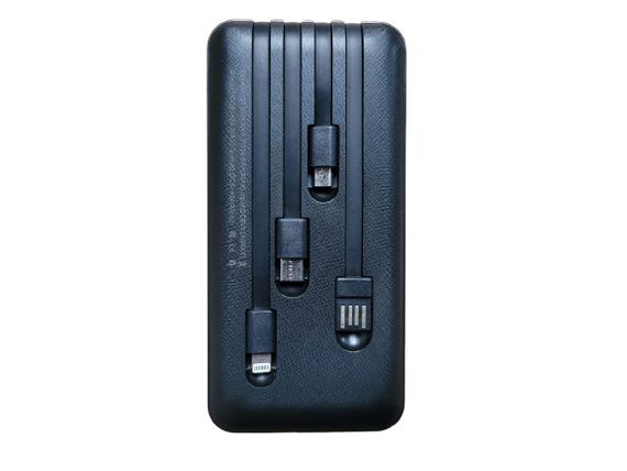 Портативное зарядное устройство для телефона Mobile Power Bank 4in1 10000mAh Павербанк USB | Зображення 4